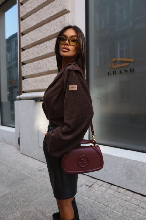 Sweter TELL HER czekolada La Manuel