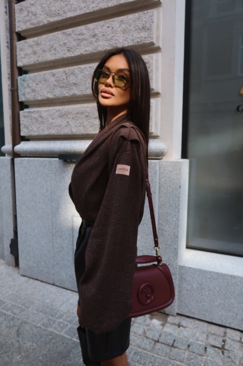 Sweter TELL HER czekolada La Manuel