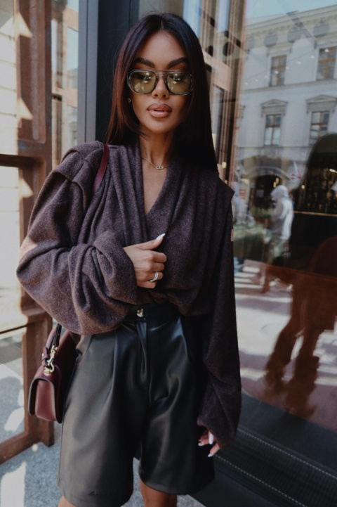 Sweter TELL HER czekolada La Manuel