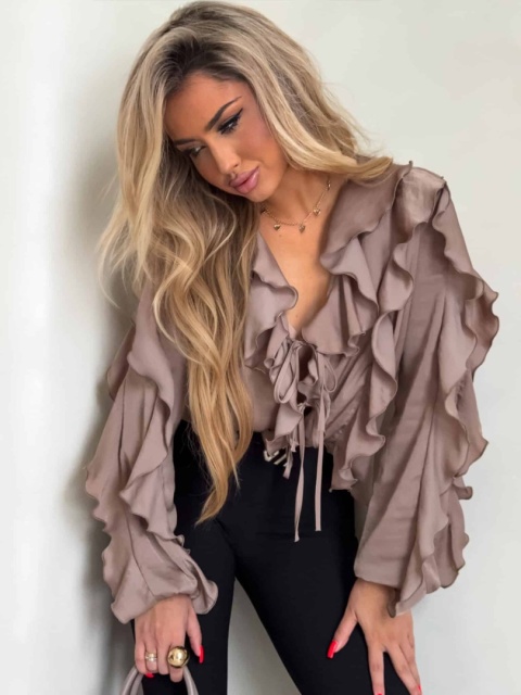 Bluzka COURTNEY mokka By Me