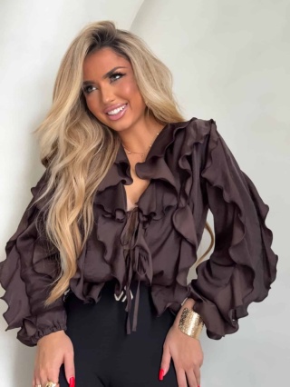 Bluzka COURTNEY czekoladowa By Me