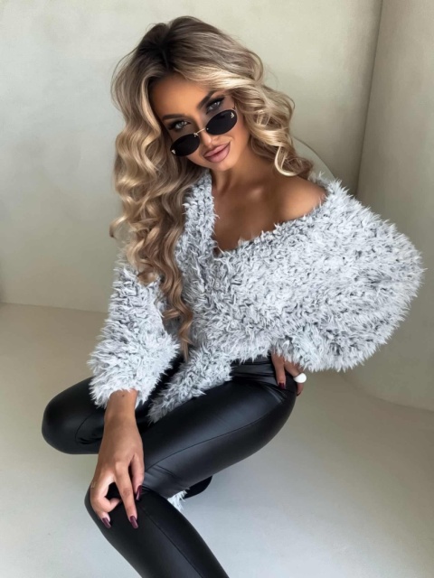 Bluzka KAIRA SHAGGY szara By Me