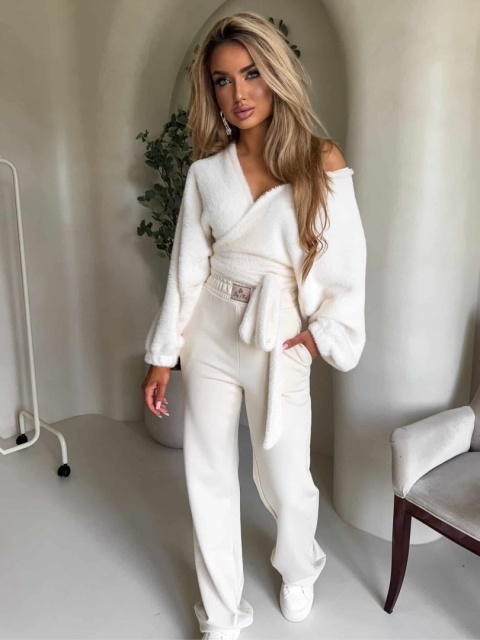 Bluzka KAIRA TEDDY – ecru By Me