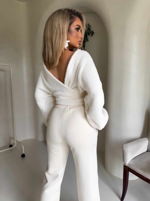 Bluzka KAIRA TEDDY – ecru By Me