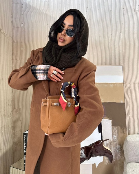 Czapka balaclava czekoladowa brązowa La Milla