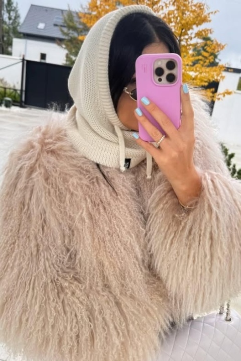 Czapka balaclava jasny beż La Milla