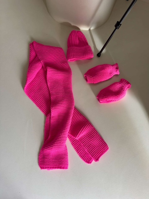 Komplet ALASKA barbie róż By Me