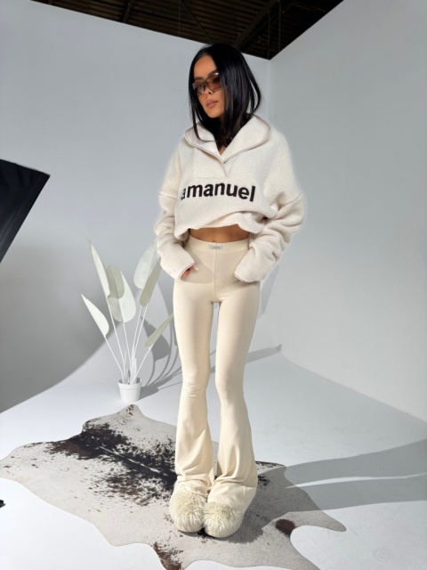 Komplet ORIGIN top i legginsy vanilla La Manuel