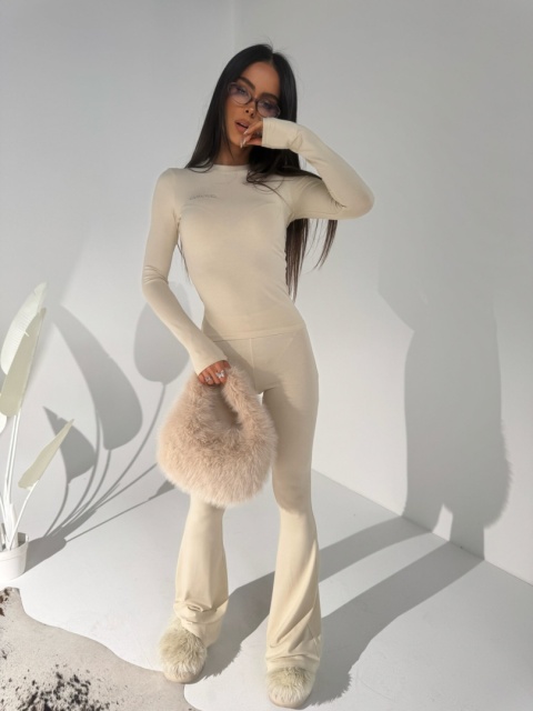 Komplet ORIGIN top i legginsy vanilla La Manuel