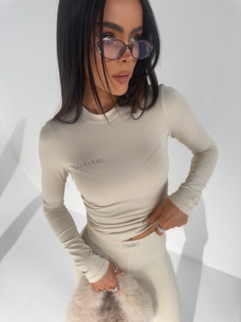 Komplet ORIGIN top i legginsy vanilla La Manuel