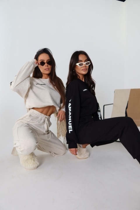 Komplet dresowy bluza i spodnie NATIVE len La Manuel