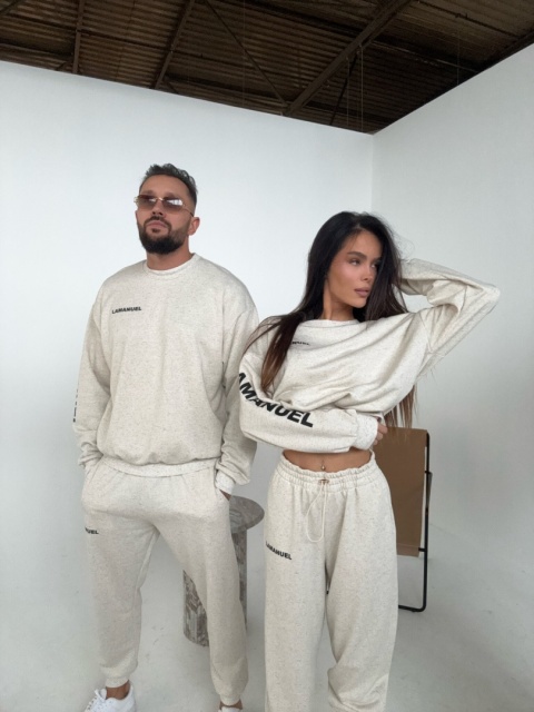 Komplet dresowy bluza i spodnie NATIVE len La Manuel