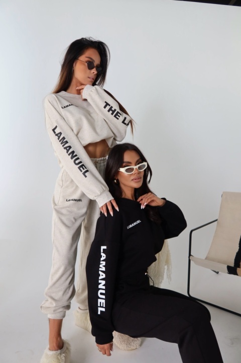 Komplet dresowy bluza i spodnie NATIVE len La Manuel