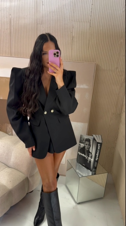 Marynarka z poduchami WIGILIA2 czarna La Milla