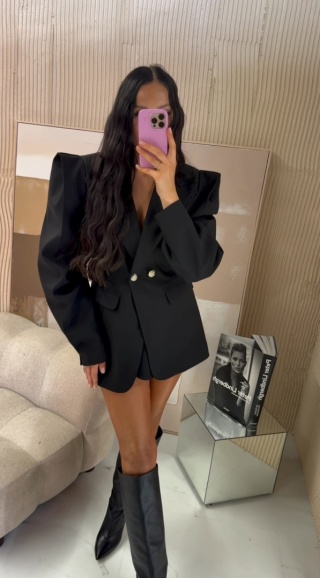 Marynarka z poduchami WIGILIA2 czarna La Milla