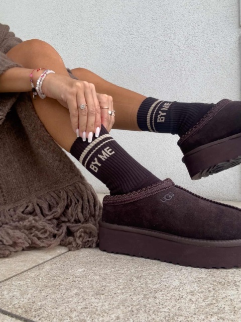 Skarpetki STRIPE czekoladowe By me