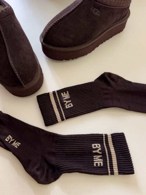 Skarpetki STRIPE czekoladowe By me