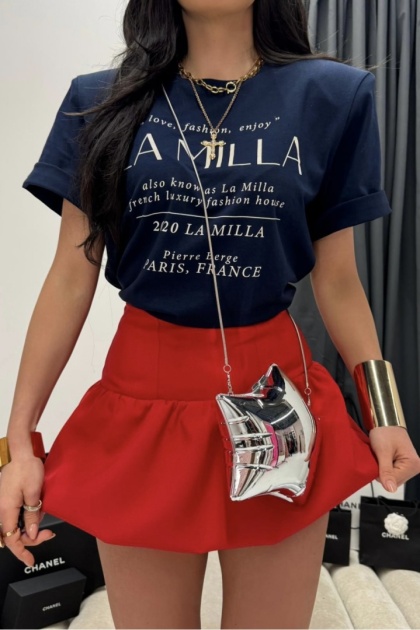 Spódnico spodenki - bombka czerwone La Milla