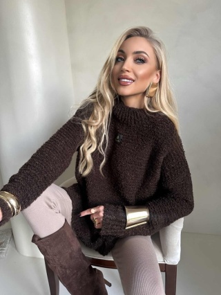 Sweter BUCLA – czekoladowy By Me