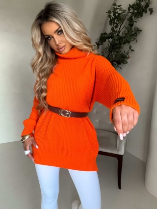 Sweter golf LAVER dyniowy By Me