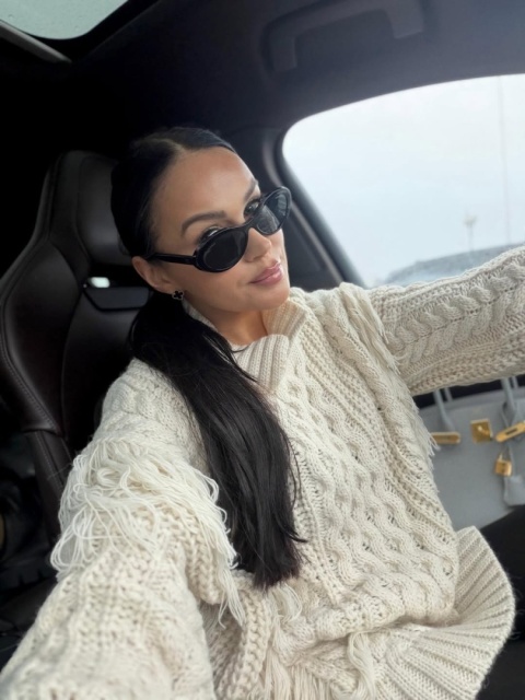 Sweter z frędzlami kremowy La Milla