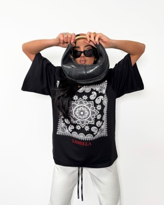 T-shirt BANDANA czarny La Milla