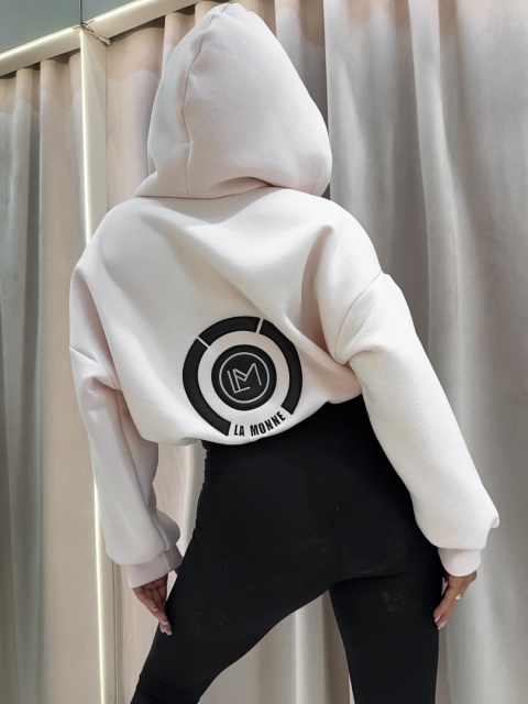 Bluza BELLA ZIP milky pink La Monne