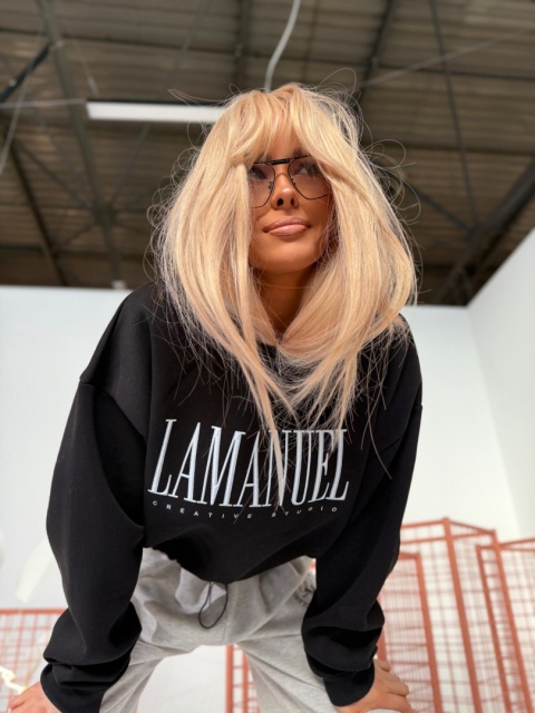 Bluza CREATIVE czarna LA MANUEL