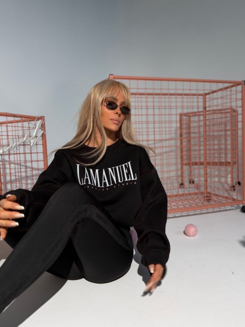 Bluza CREATIVE czarna LA MANUEL