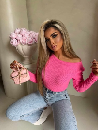 Bluzka WAFELEK jasny róż By Me