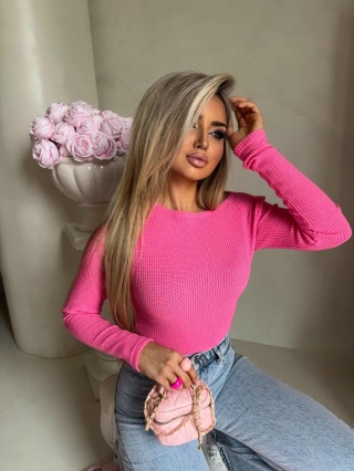 Bluzka WAFELEK jasny róż By Me