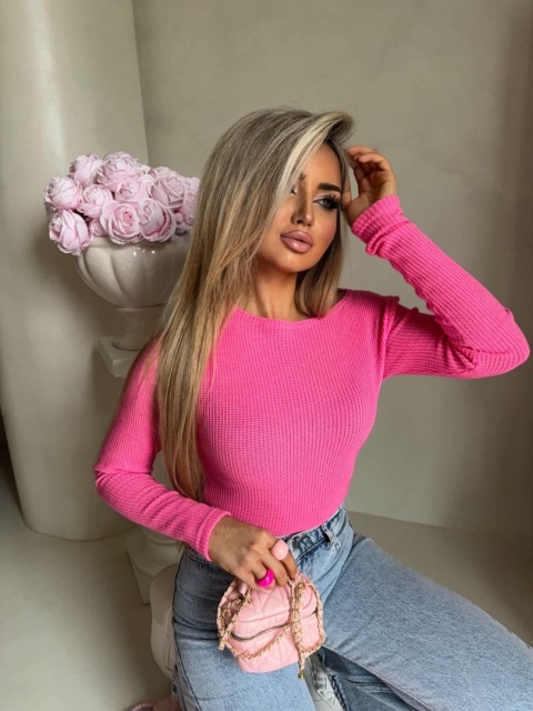 Bluzka WAFELEK jasny róż By Me