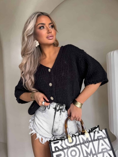 Kardigan ROYAL – czarny By Me