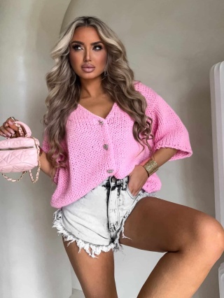 Kardigan ROYAL – różowy By Me