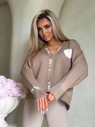 Kardigan SERCA beżowy By Me