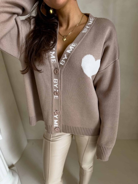 Kardigan SERCA beżowy By Me