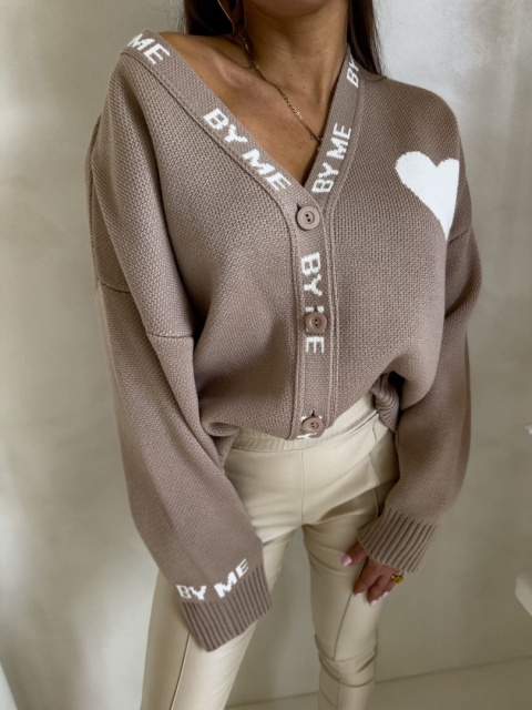Kardigan SERCA beżowy By Me