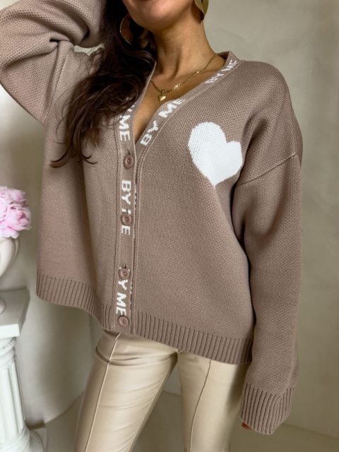 Kardigan SERCA beżowy By Me