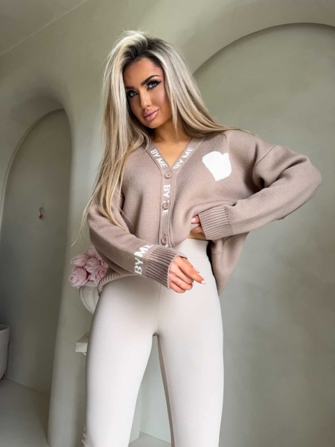 Kardigan SERCA beżowy By Me