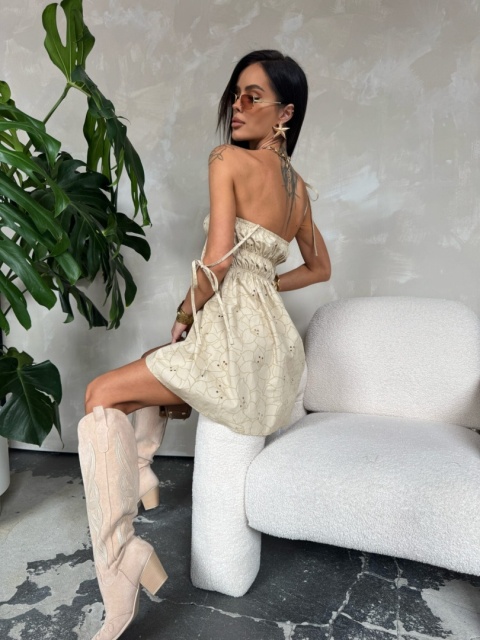 Sukienka DAHLIA beż La Manuel