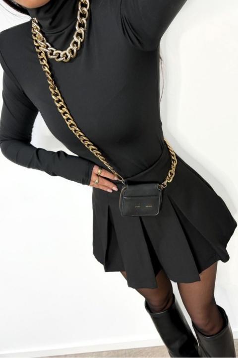 Plisowane spódnico spodenki czarne La Milla