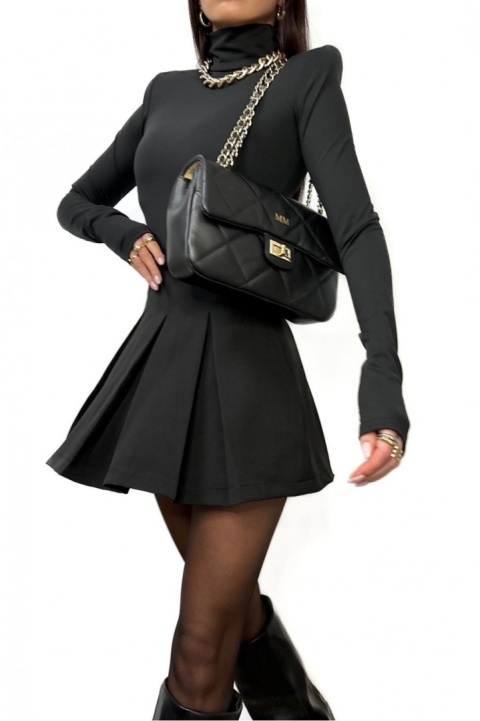 Plisowane spódnico spodenki czarne La Milla