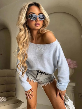 Sweter HERMES błękitny By Me