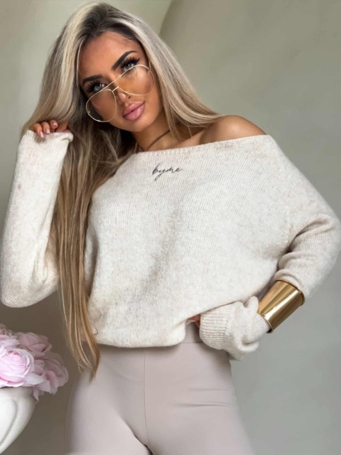 Sweter HERMES jasny beż By Me