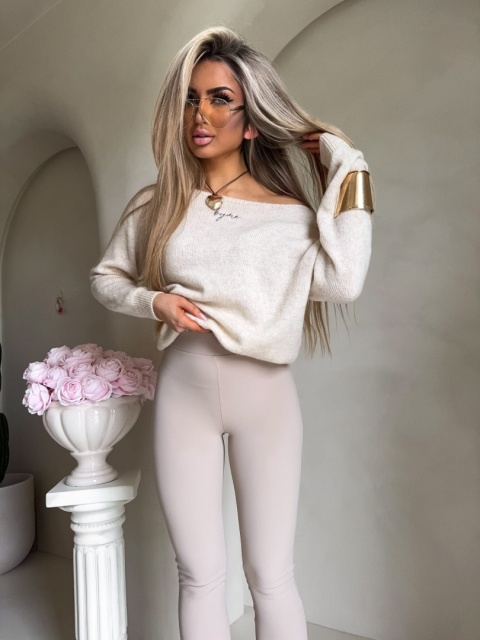 Sweter HERMES jasny beż By Me