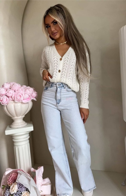 Sweter WOOD ecru By Me