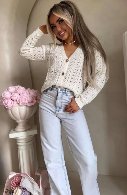 Sweter WOOD ecru By Me