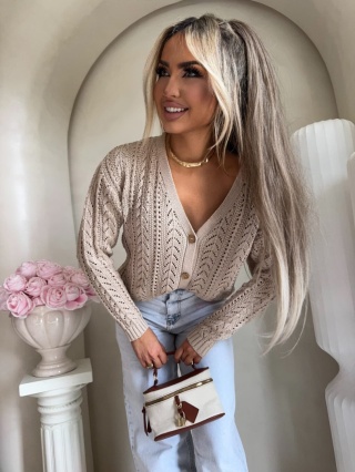 Sweter WOOD beżowy By Me