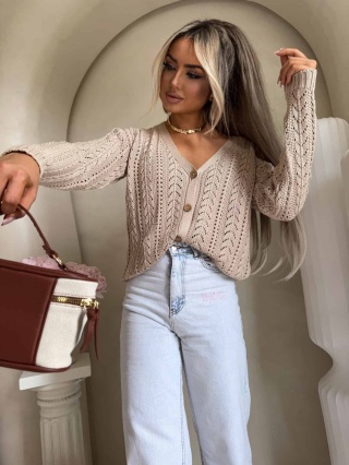 Sweter WOOD beżowy By Me