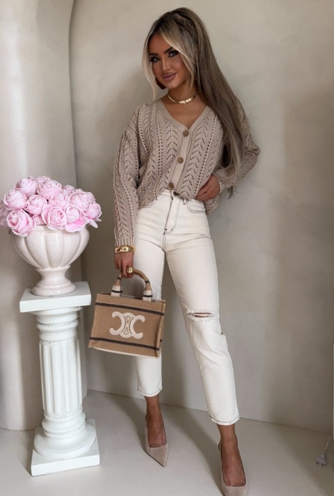 Sweter WOOD beżowy By Me